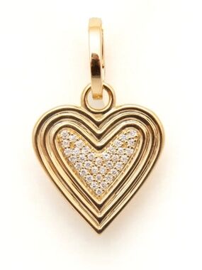 Adina Reyter Groovy Make Your Move Pavé Heart Hinged Charm
